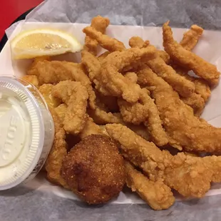 Calamari plate, best deal on the menu