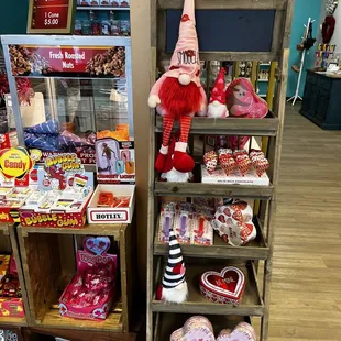 Valentines Gifts and Warm Candied Evan's at register