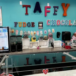 Check out the Candies behind the counter as well!