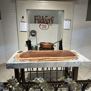 Making fudge!