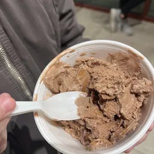 Chocolate peanut butter ice cream