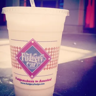 Mocha Java Chiller from one of my favorite places in downtown Louisville. Stop by The Fudgery today!
