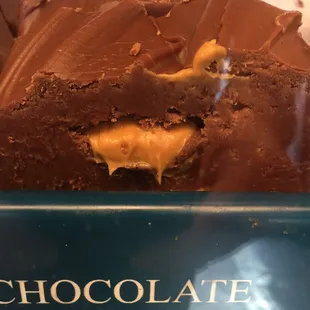 a chocolate peanut butter cookie