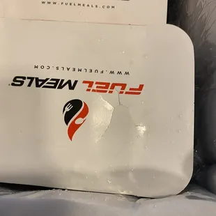 Another busted container