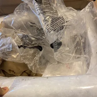 Empty dry ice bags #2