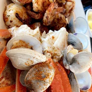 a seafood platter