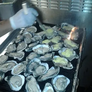 Char-Grilled Oysters*