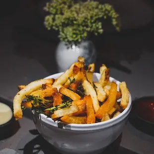 French Fries with Herbs and Aioli