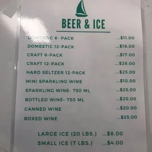 Price list