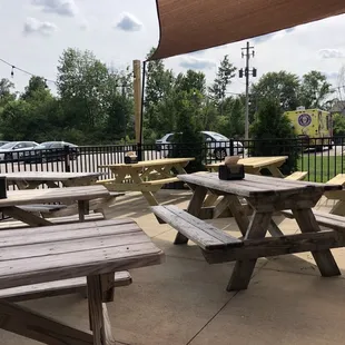 outside, sushi and sashimi