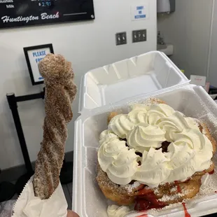 Churro &amp; Funnel and Fruit