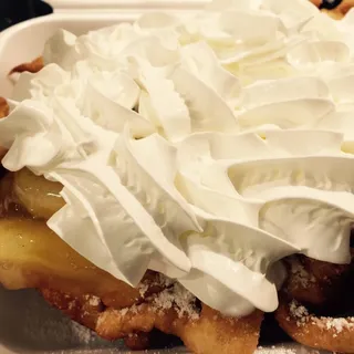 Funnel Cake with Fruit