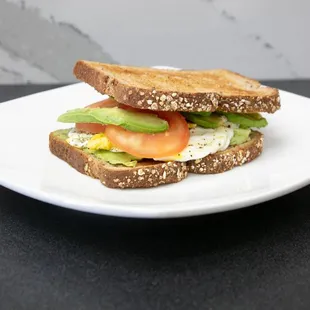 a sandwich on a plate