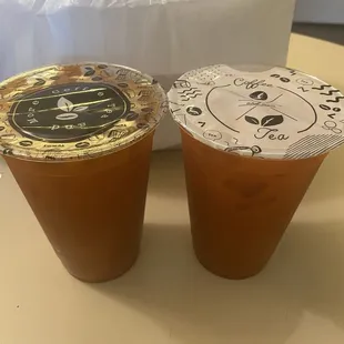 Iced Thai Tea w/ Almond Milk (BOGO Uber Eats)