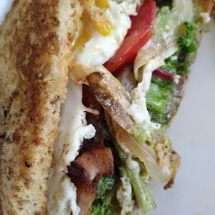 Spanglish with sunny side up egg