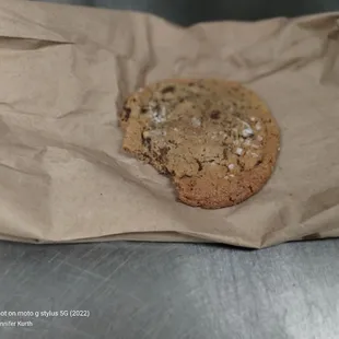 Sea salt  chocolate chip cookie