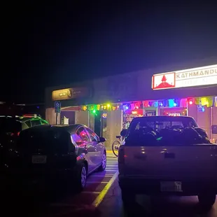 Outside (parking lot)