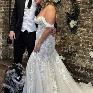 Their dog was included!