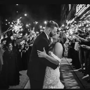 Wedding fireworks at The Gage