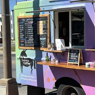 a colorful food truck