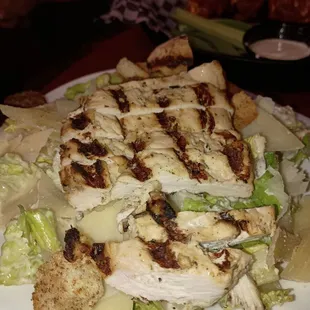 Caesar salad with chicken