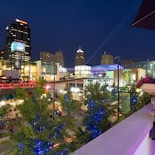 View of downtown and the Power &amp; Light District from The Gallery balcony