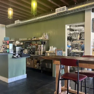 Front counter and part of the dining room.