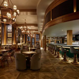 the interior of a restaurant