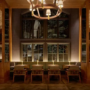 the interior of a restaurant