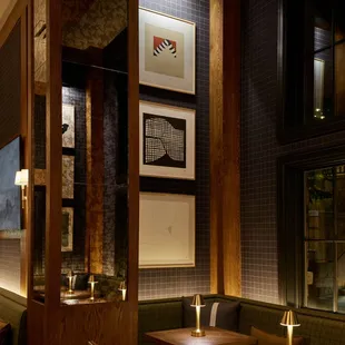 the interior of the restaurant