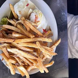 Club Wrap with Fries