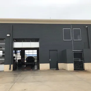 Back of the building