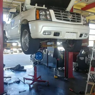 Transmission Replacement on Cadillac Escalade @ The Garage