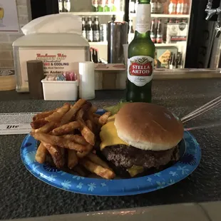 The burger  is crazy good!