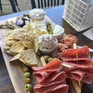 Meat and cheese plate