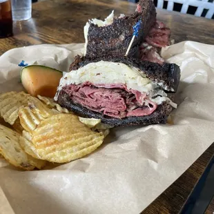 Reuben with horseradish instead of thousand island.