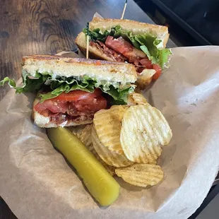 BLT with a surprise pickle