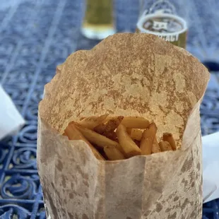 Old Bay Bag Fries! Yummy! Lil salty but was good.