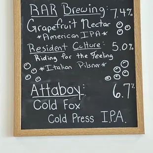 Beer on tap