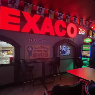the interior of a texaco restaurant