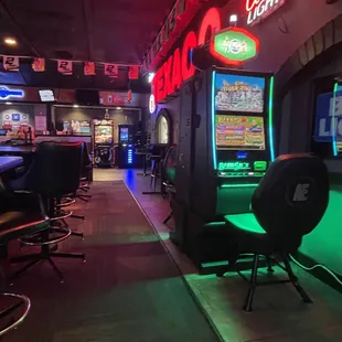 the inside of a casino