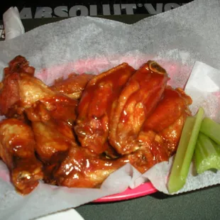 spicy bbq chicken wings