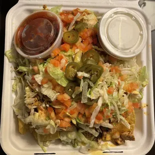 My carryout order of Garage Nachos.
