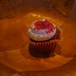 Mini red velvet cupcakes, moist and delicious