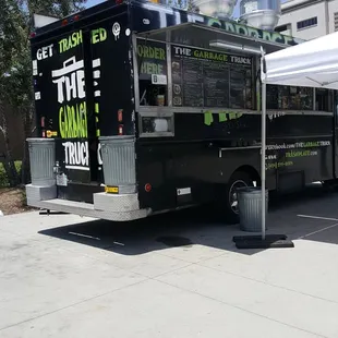 Garbage food truck in Grand park in LA.