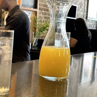 The carafe the couple next to me ordered (this was after a couple of pours)