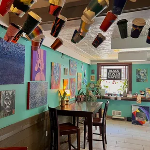 a view of the dining room
