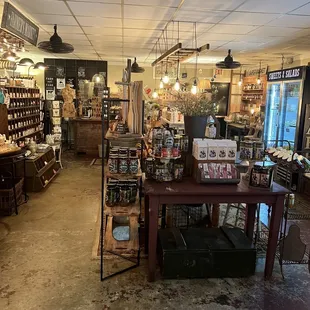 the inside of the store