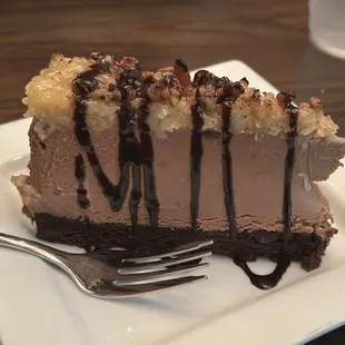 German chocolate cheesecake