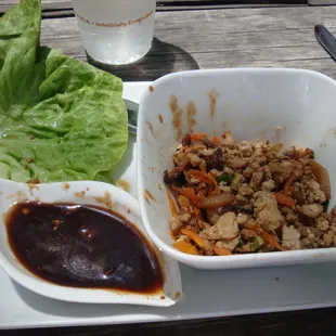 Asian Chicken Lettuce Wraps